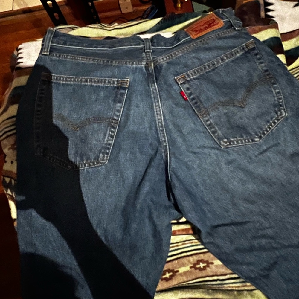 Levi's Blue Relaxed Fit Jeans with Signature Style